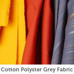Cotton-polyster-grey-fabric